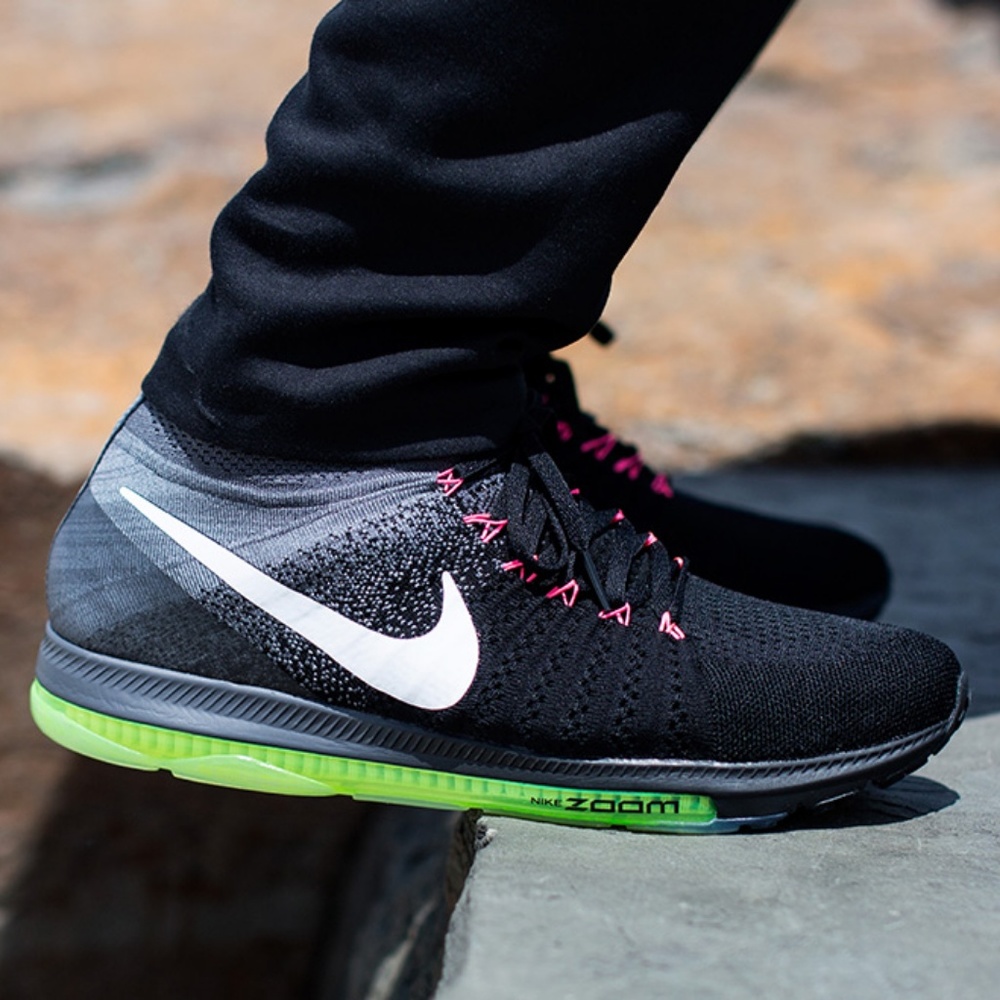 Nike Air Zoom All Out Flyknit Black/Cool Grey-Volt